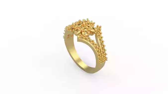 Woman Solitaire Ring 490