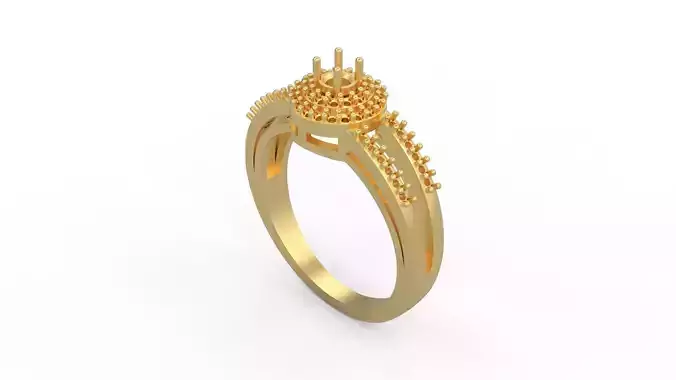 Woman Solitaire Ring 493