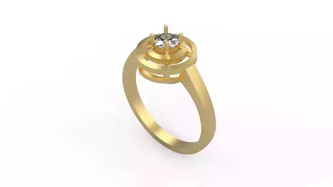 Woman Solitaire Ring 423