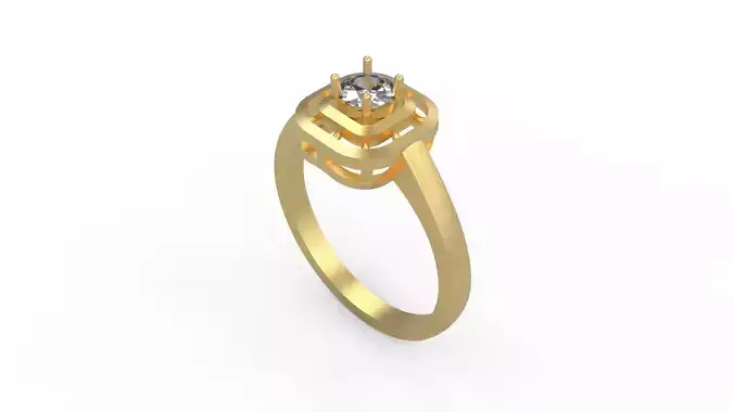 Woman Solitaire Ring 424
