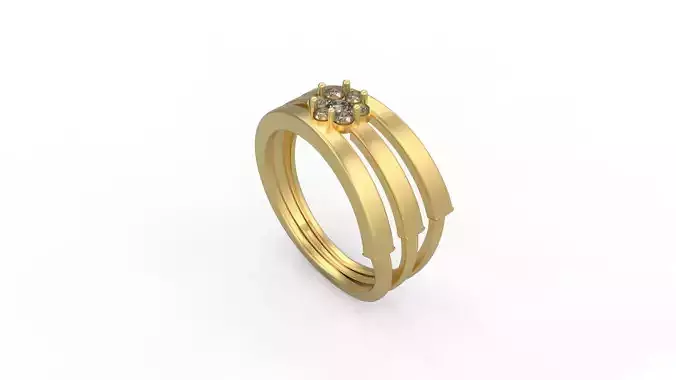 Woman Solitaire Ring 427
