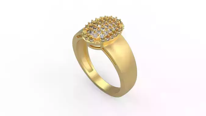 Woman Solitaire Ring 428