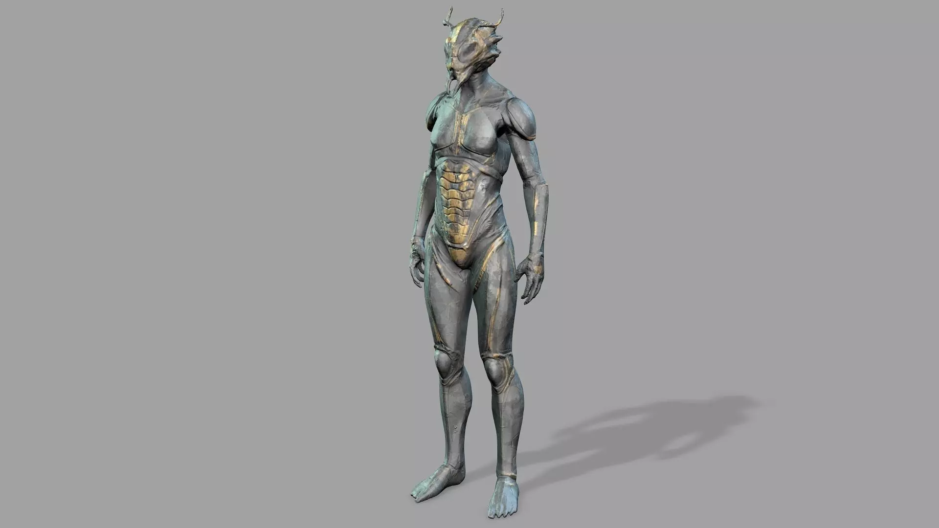 Insect Man - Rigged 3D model_0