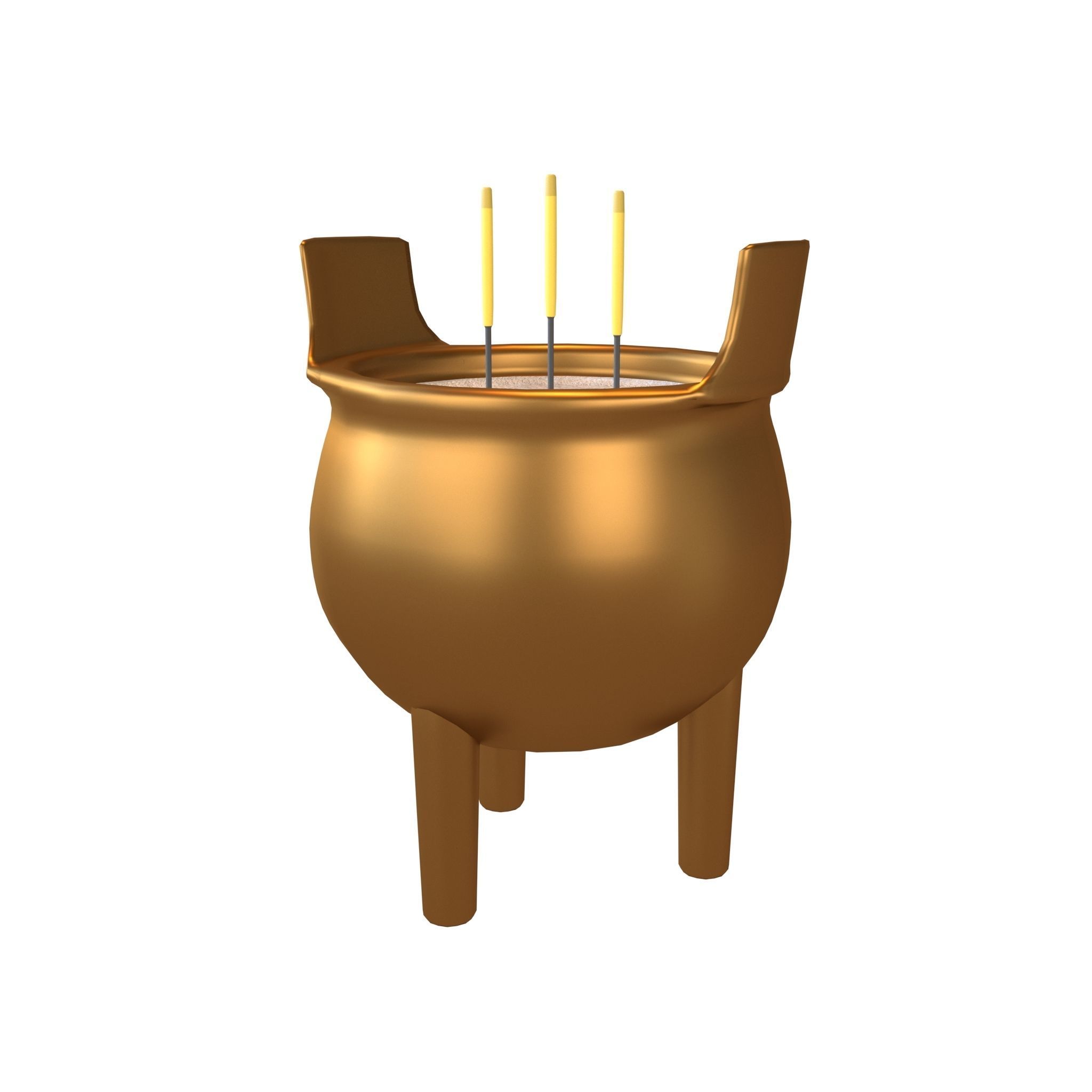 Cartoon Incense Burner Pack Vol 1 Low-poly 3D model_14