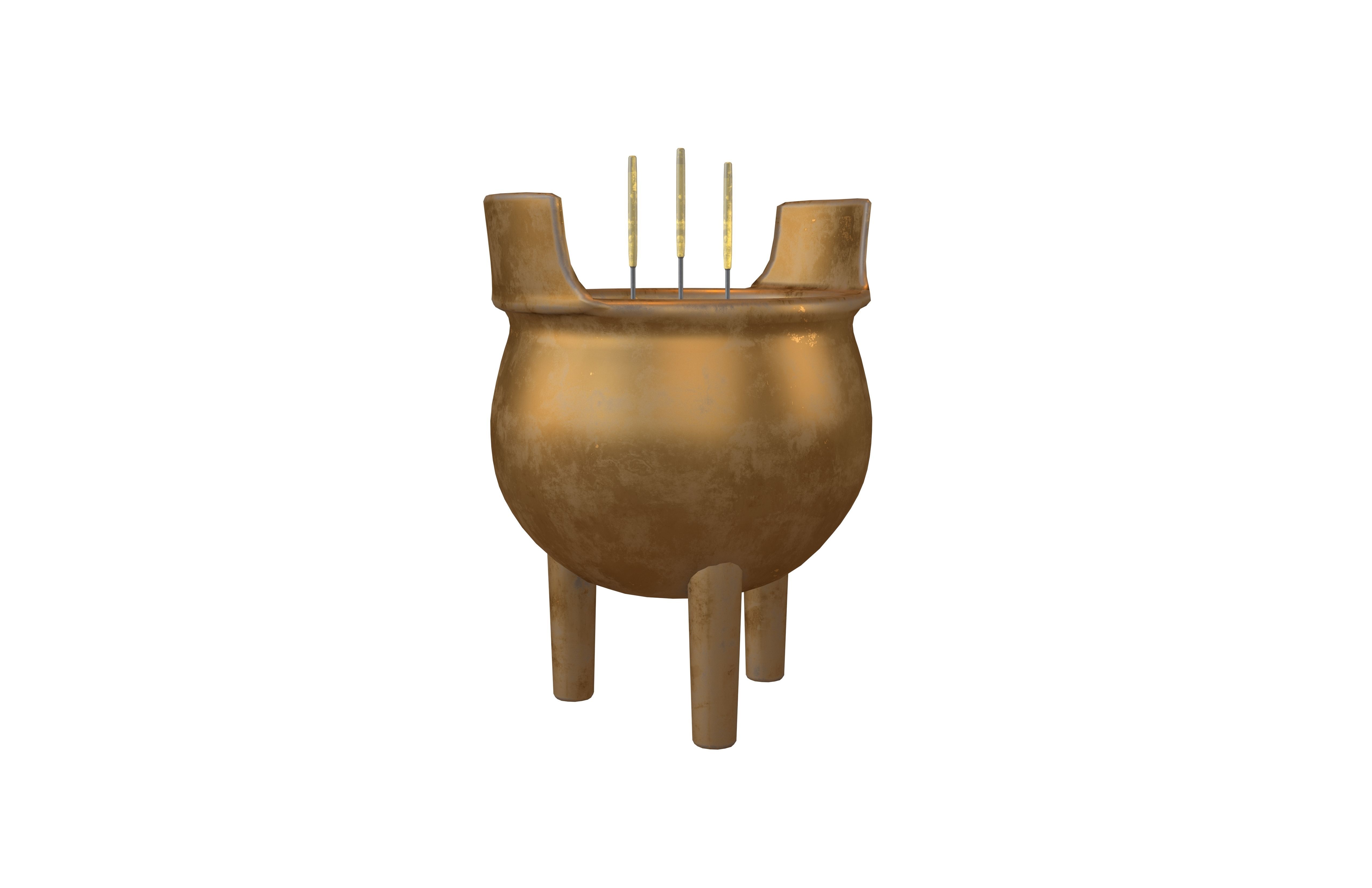 Cartoon Incense Burner Pack Vol 1 Low-poly 3D model_29