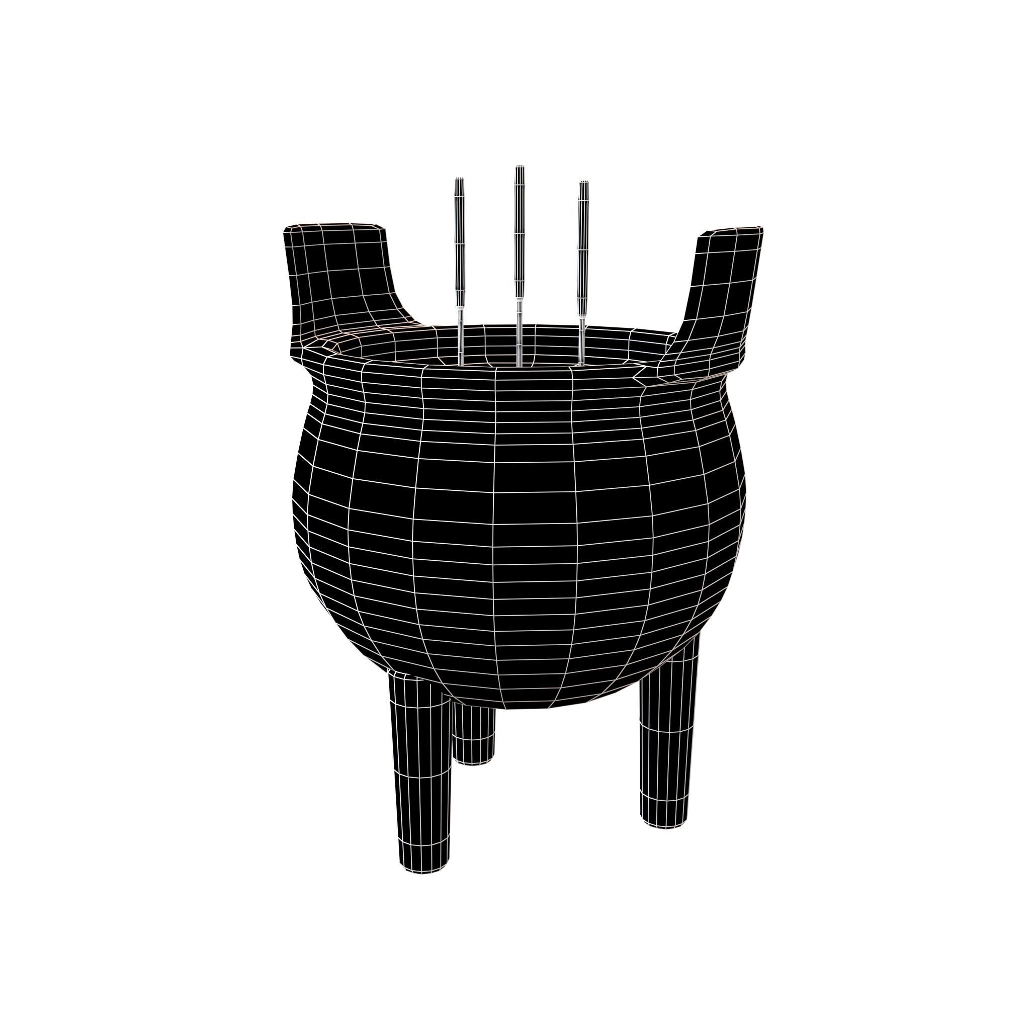 Cartoon Incense Burner Pack Vol 1 Low-poly 3D model_5