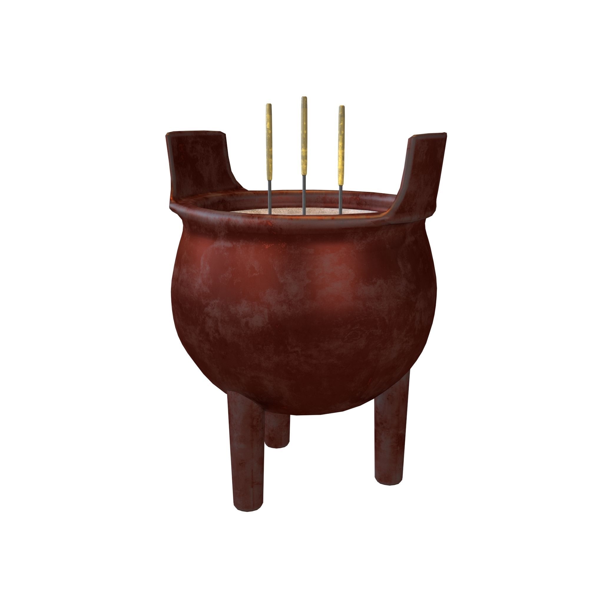 Cartoon Incense Burner Pack Vol 1 Low-poly 3D model_22