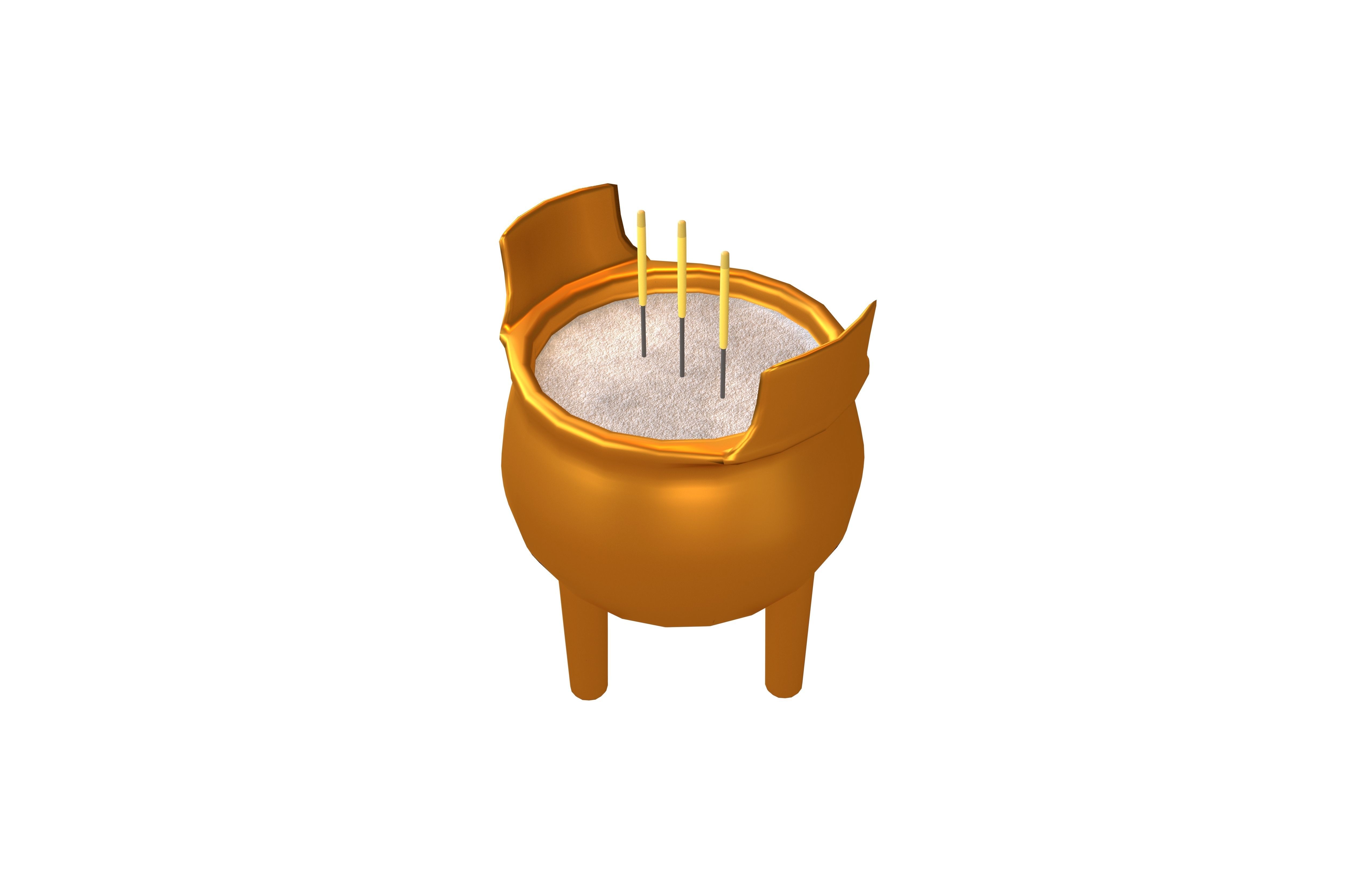 Cartoon Incense Burner Pack Vol 1 Low-poly 3D model_10