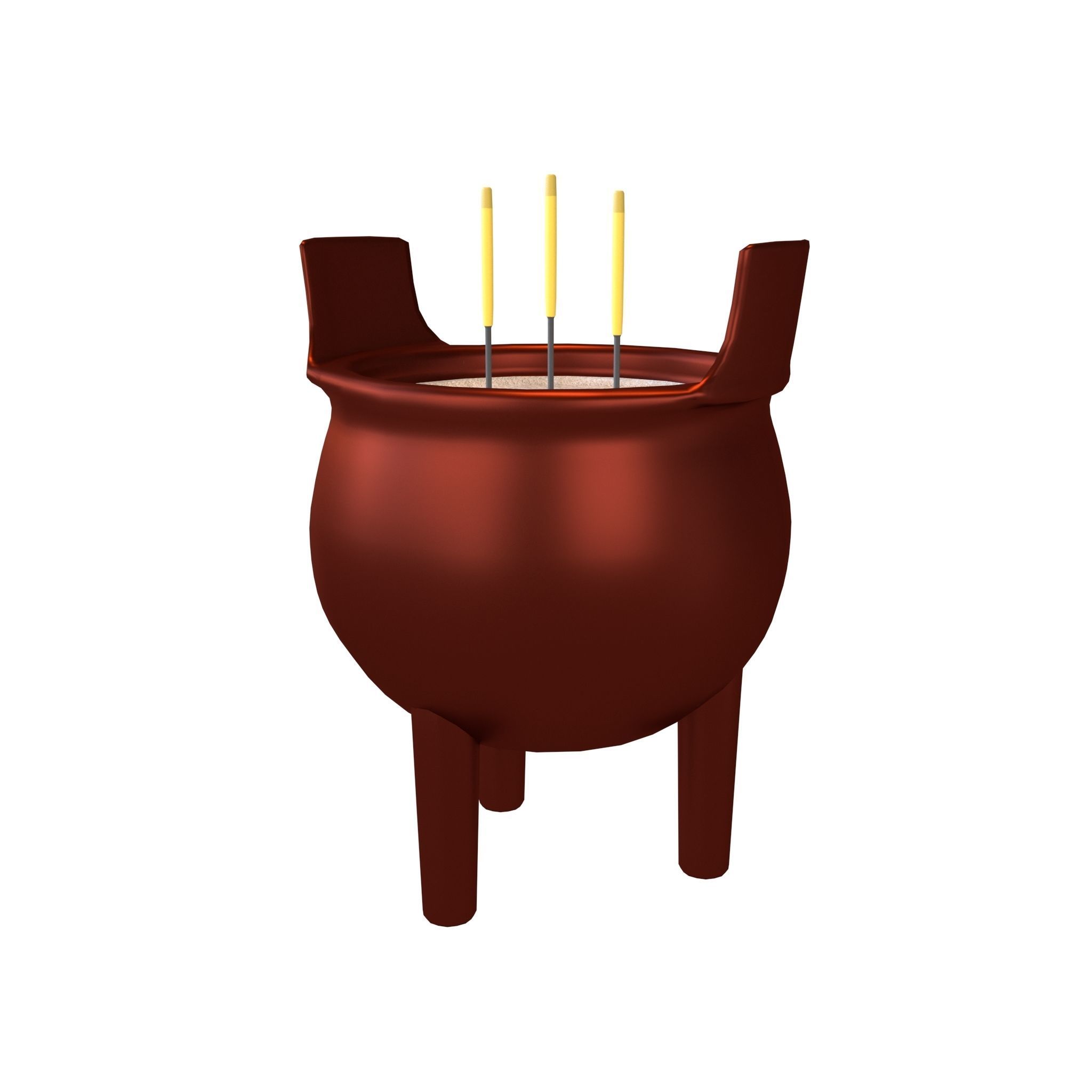 Cartoon Incense Burner Pack Vol 1 Low-poly 3D model_1