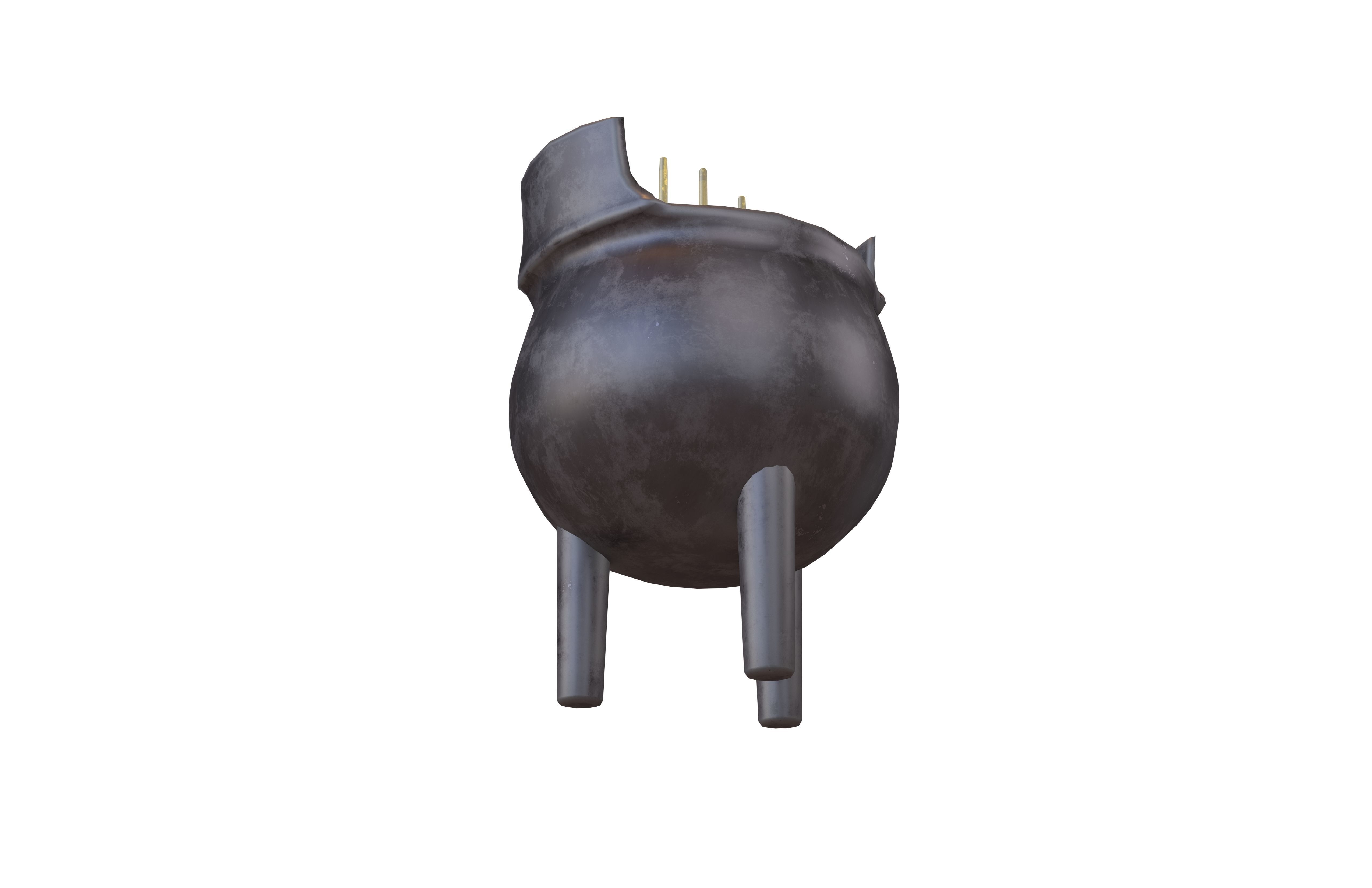 Cartoon Incense Burner Pack Vol 1 Low-poly 3D model_35