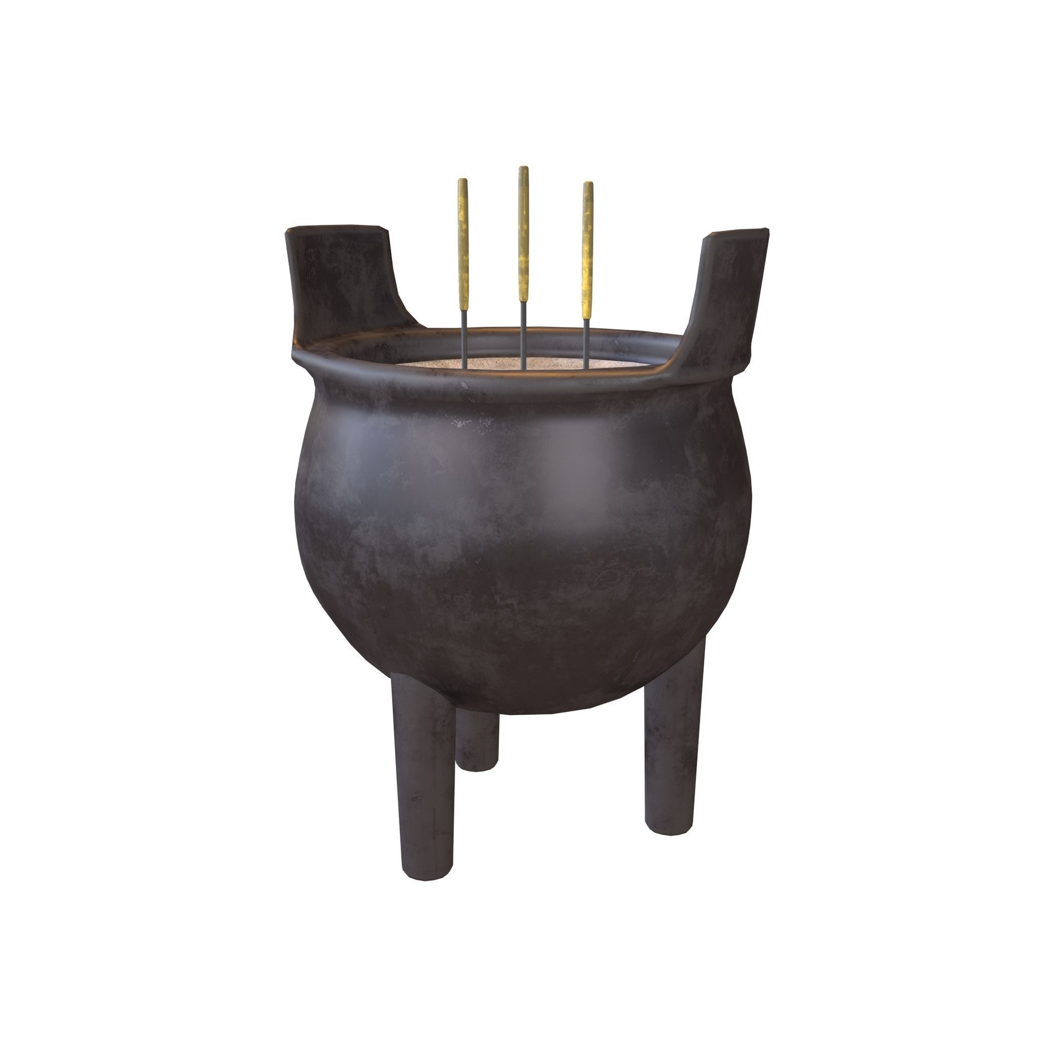 Cartoon Incense Burner Pack Vol 1 Low-poly 3D model_36