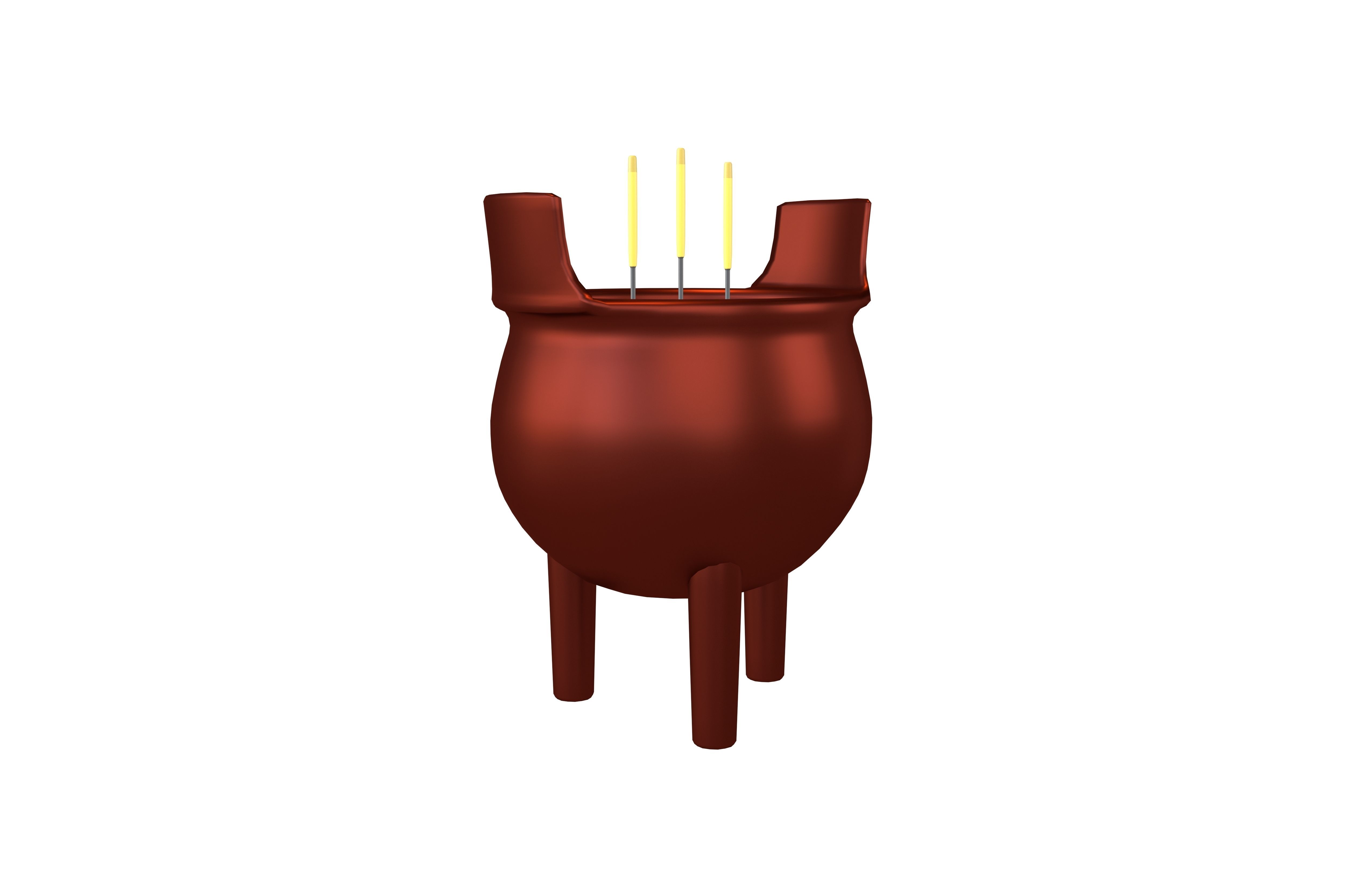 Cartoon Incense Burner Pack Vol 1 Low-poly 3D model_2