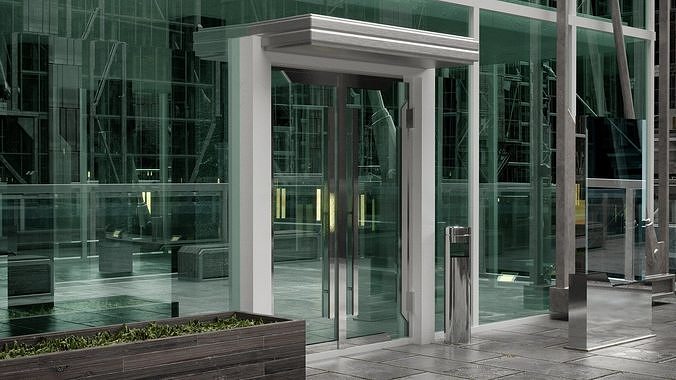 Realistic Urban Skyscraper Pack 3D model 2