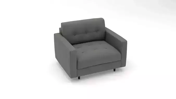 Dark Grey 1 Seater Sofa