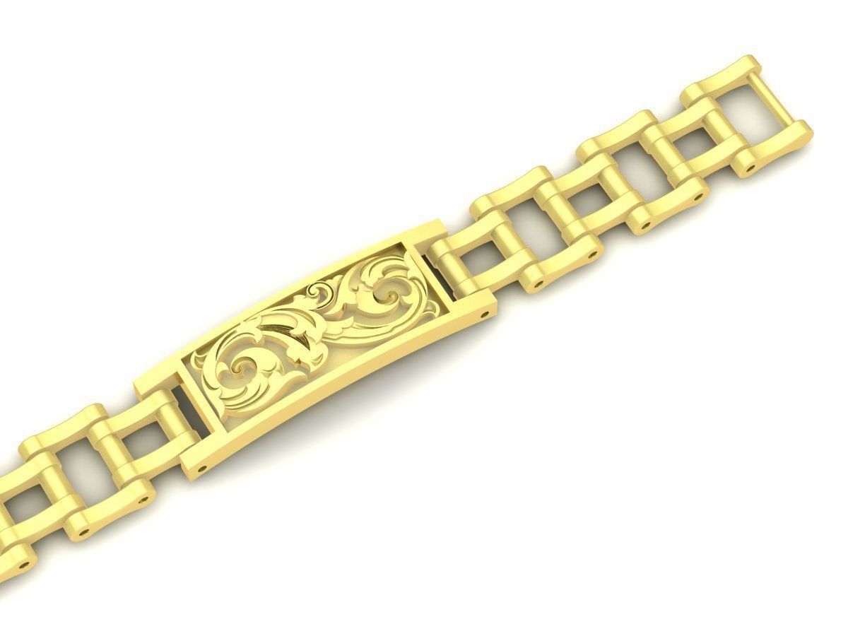 18k men bracelets 3447 3D print model_7