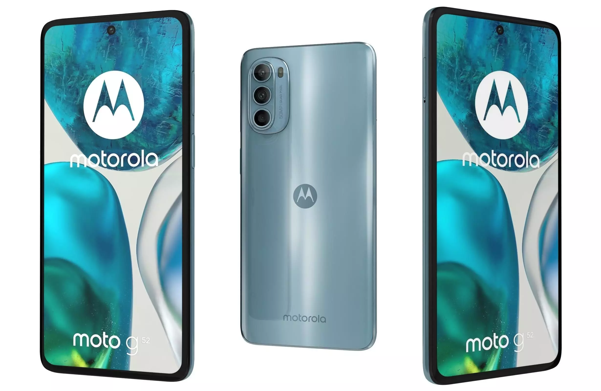 Motorola Moto G52 Charcoal Gray 3D model_0