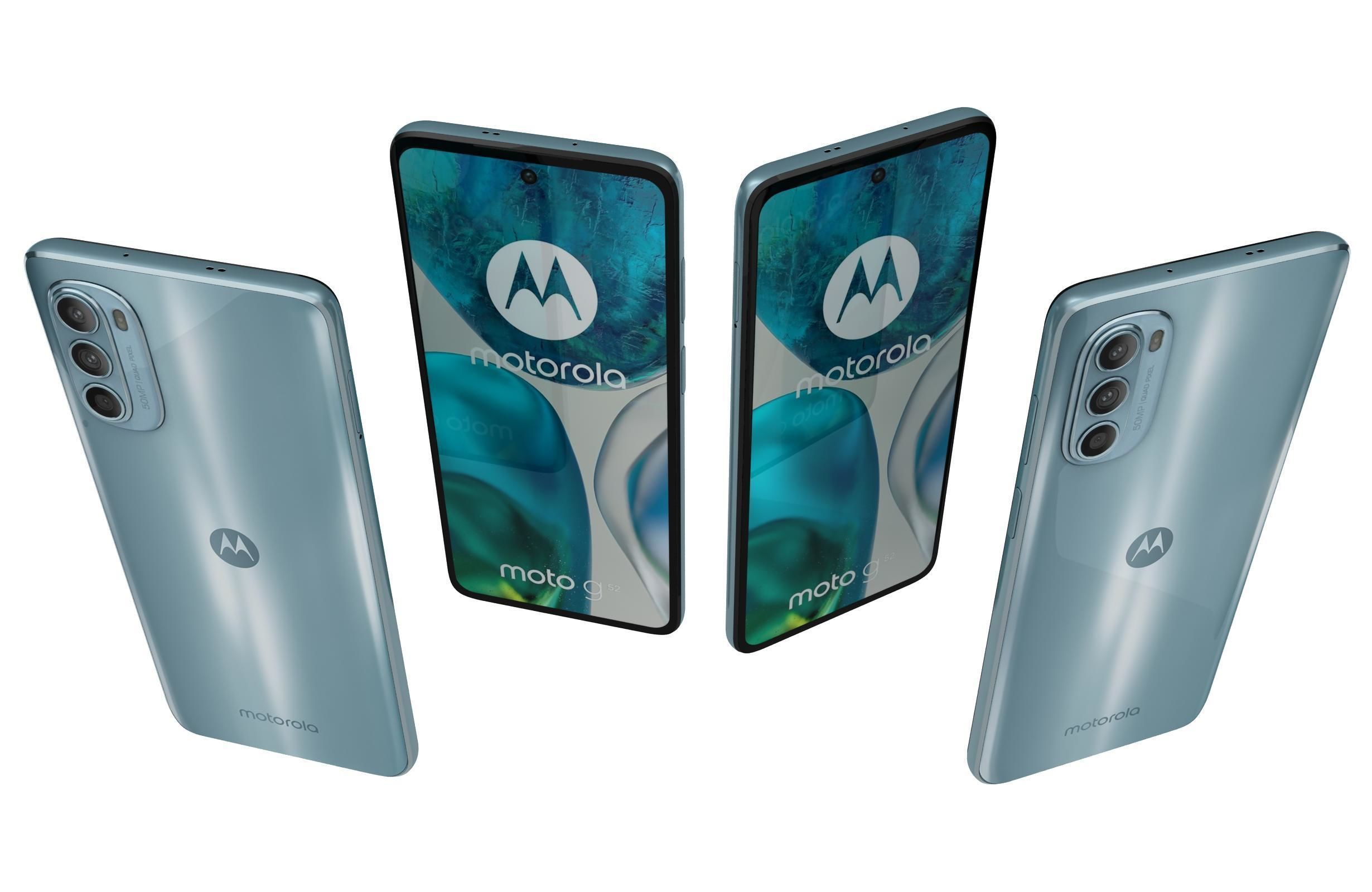 Motorola Moto G52 Charcoal Gray 3D model_3