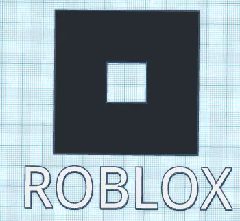 Roblox logo 3D model_0