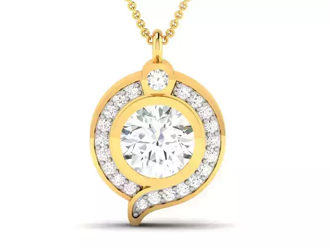 Women Pendant 3dm STL OBJ FBX Render Details