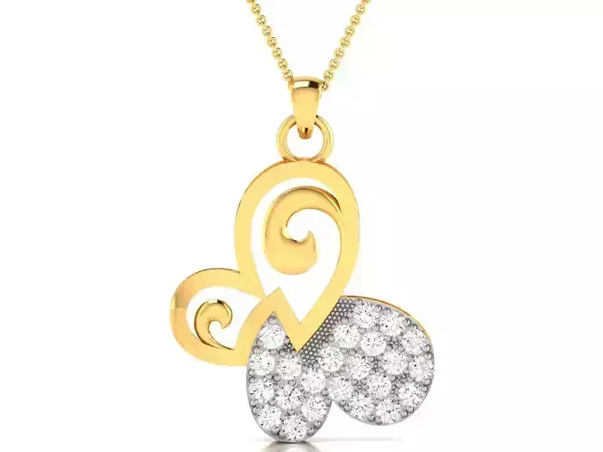 Women Pendant 3dm STL OBJ FBX Render Details