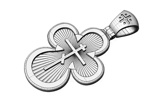 Orthodox cross pendant