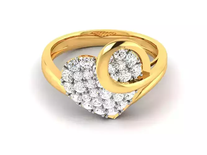 Heart Ring  3dm STL OBJ FBX Render Details