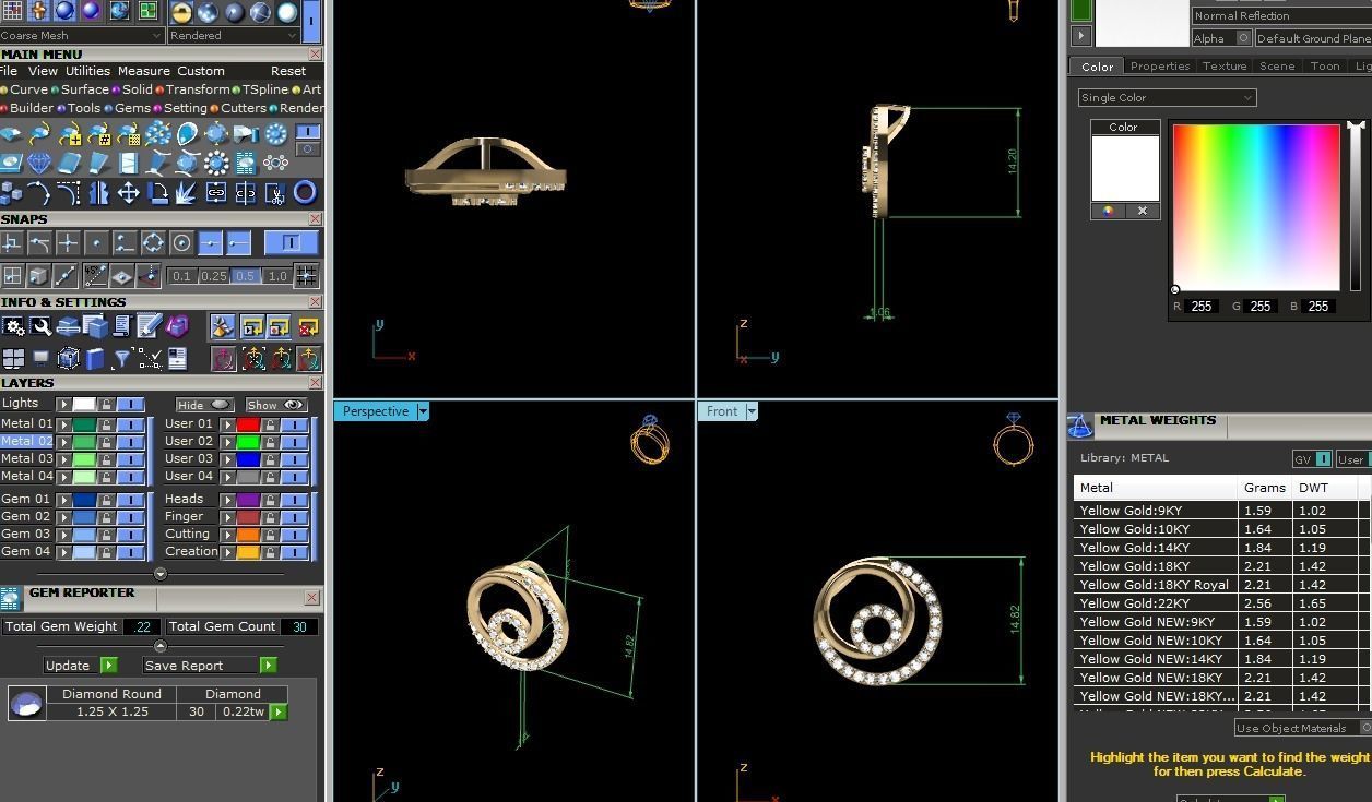 Women Pendant 3dm STL OBJ FBX Render Details 3D print model_13