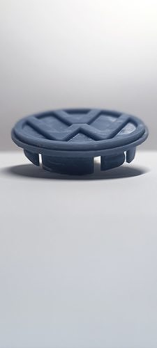 Wheel covers with Volkswagen emblem for 3D printing 3D print model