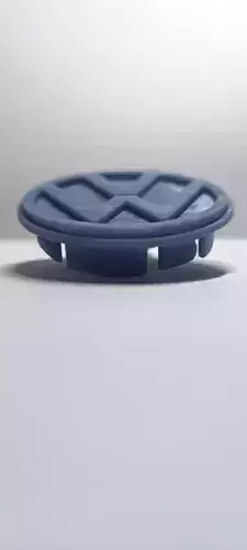 Wheel covers with Volkswagen emblem for 3D printing