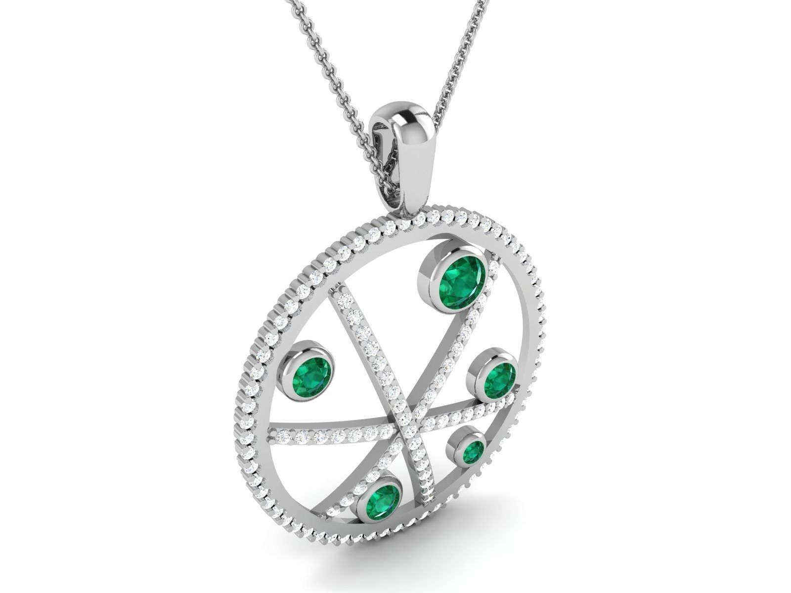 Women Pendant 3dm STL OBJ FBX Render Details 3D print model_4