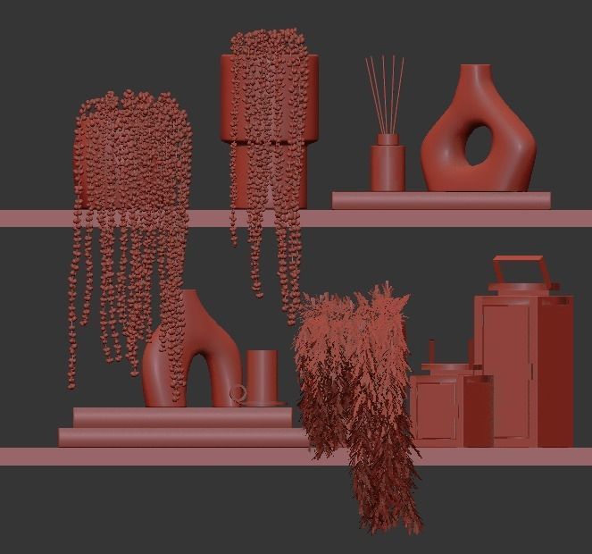 decorative set 02 3D model_8
