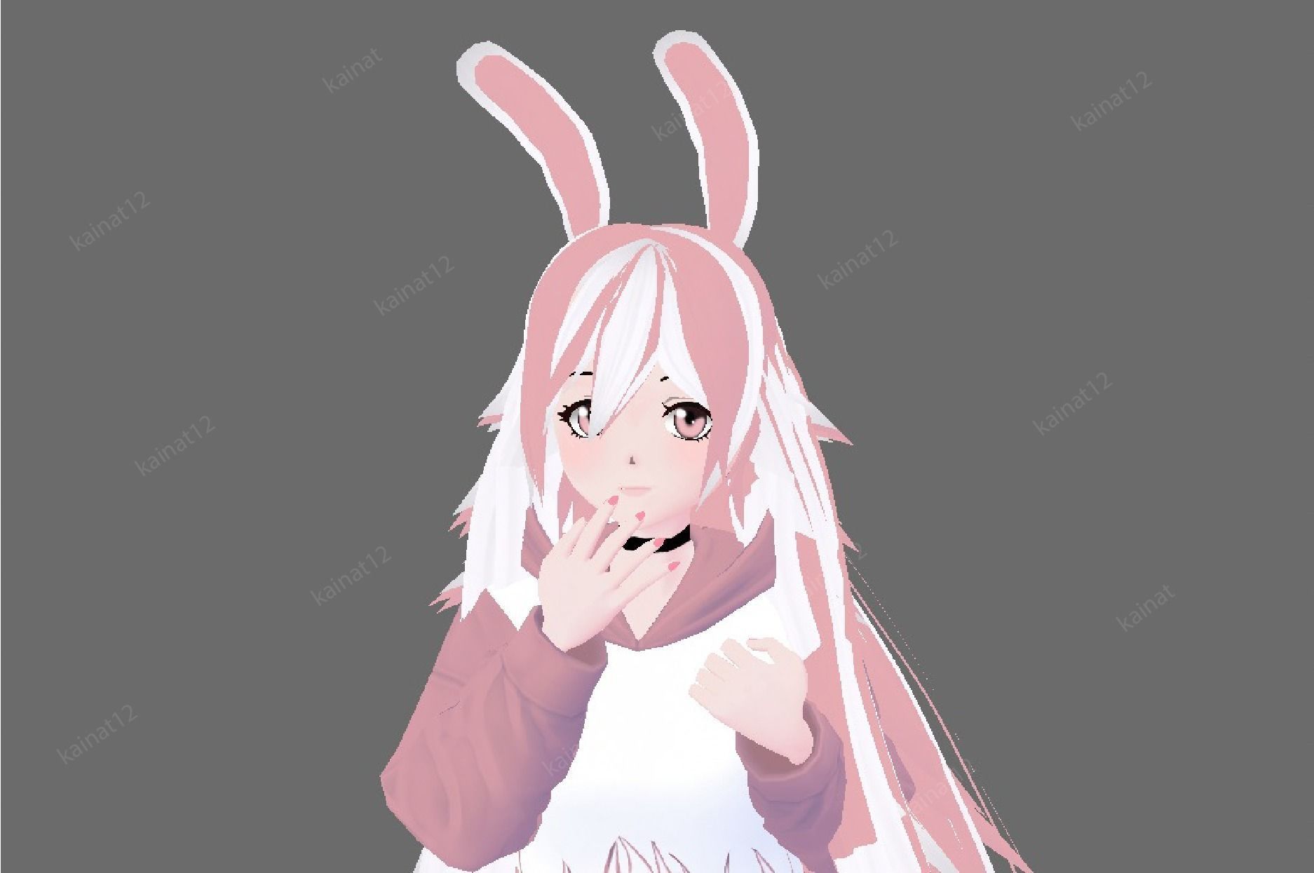 3D low poly avatar for vrchat vtubing and also for gaming Low-poly 3D model_10