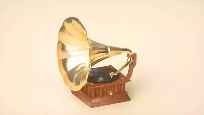 phonograph golden gramophone