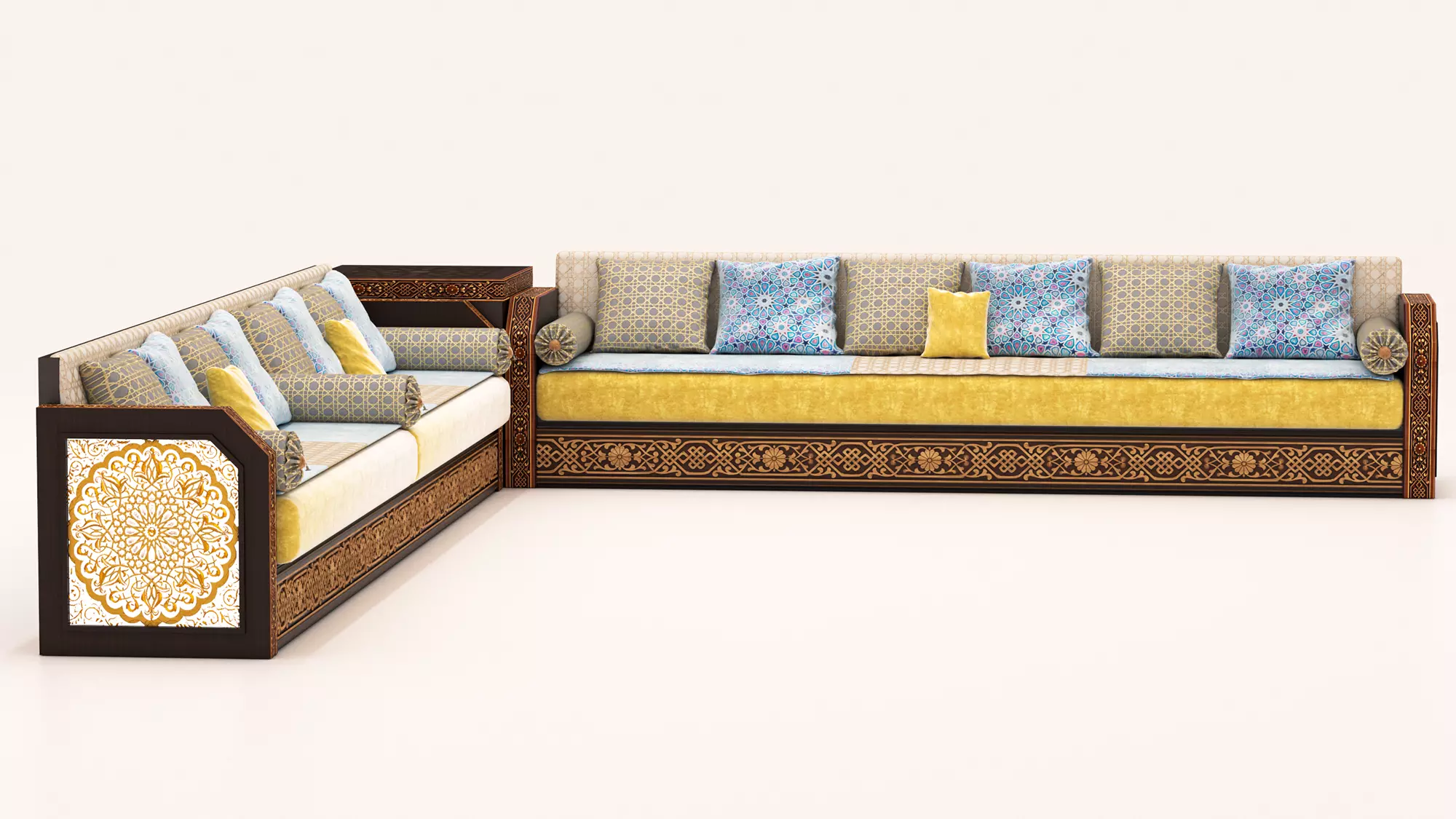 Moroccan sofa 3D model