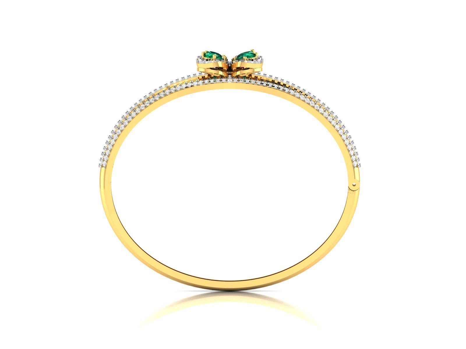 Women Bangle 3dm STL OBJ FBX Render Details 3D print model_3