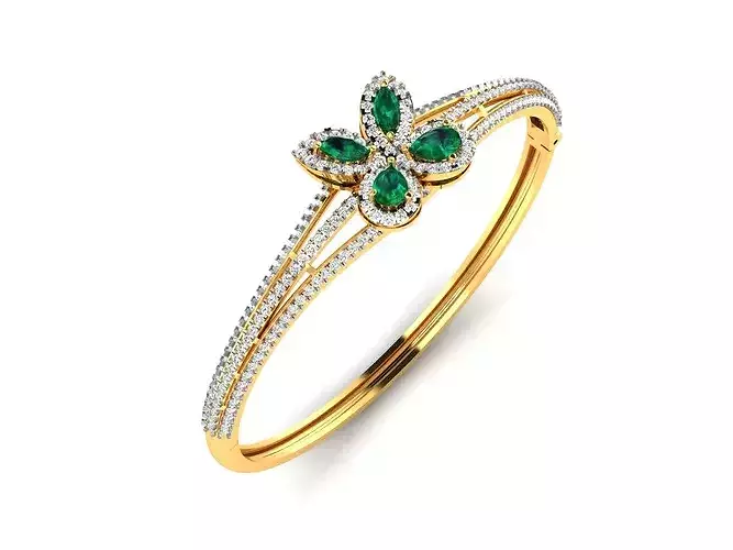 Women Bangle 3dm STL OBJ FBX Render Details