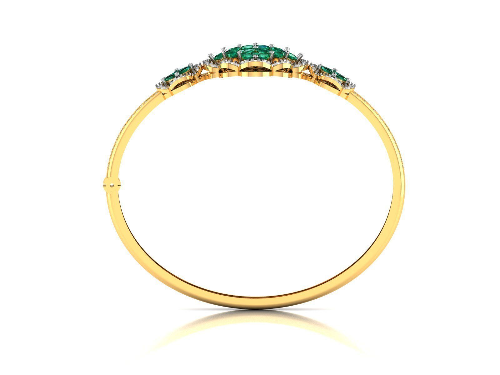 Women Bangle 3dm STL OBJ FBX Render Details 3D print model_4