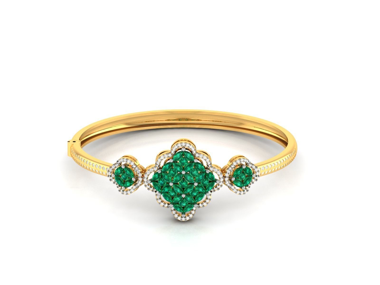 Women Bangle 3dm STL OBJ FBX Render Details 3D print model_3