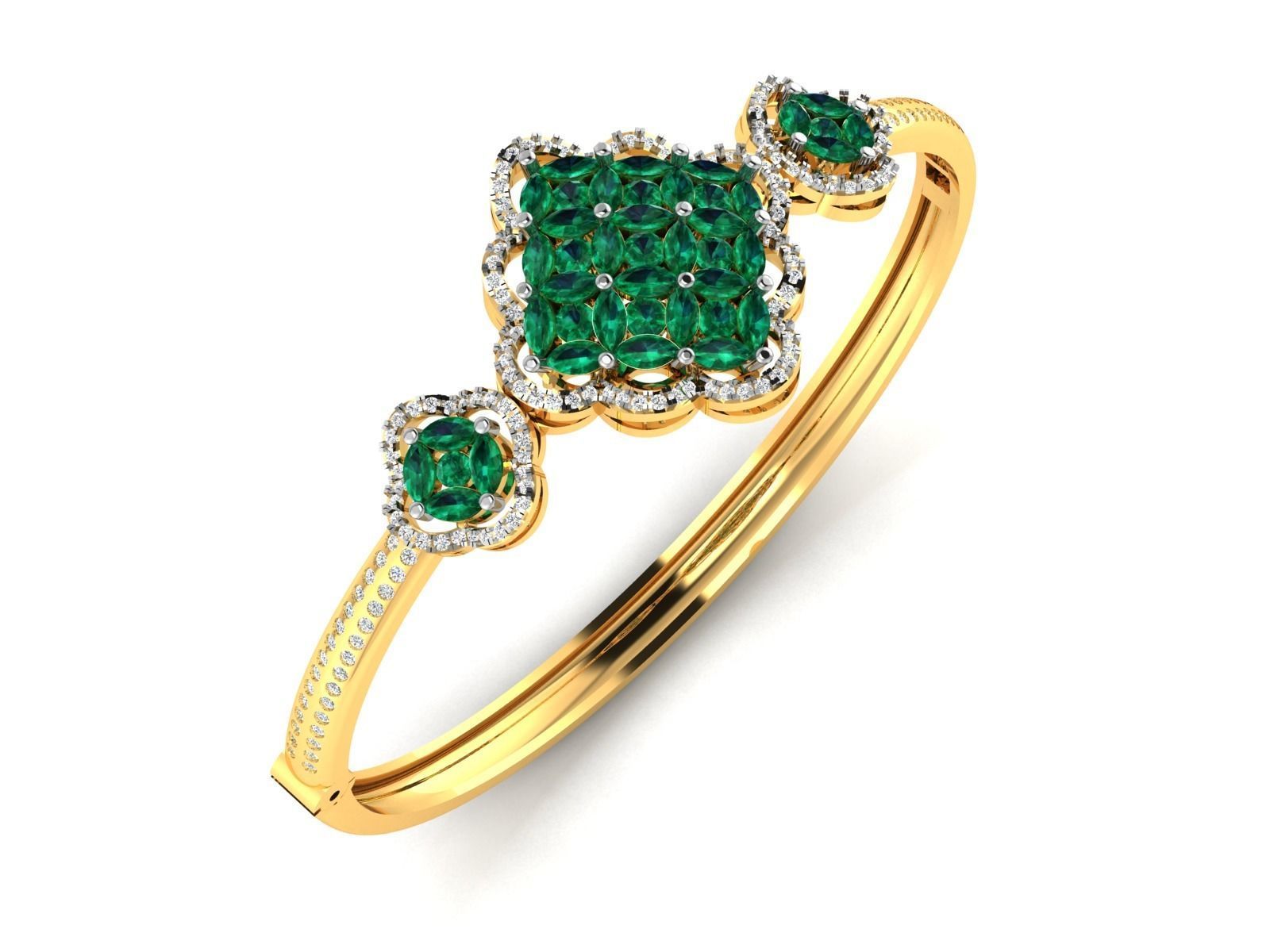 Women Bangle 3dm STL OBJ FBX Render Details 3D print model_2