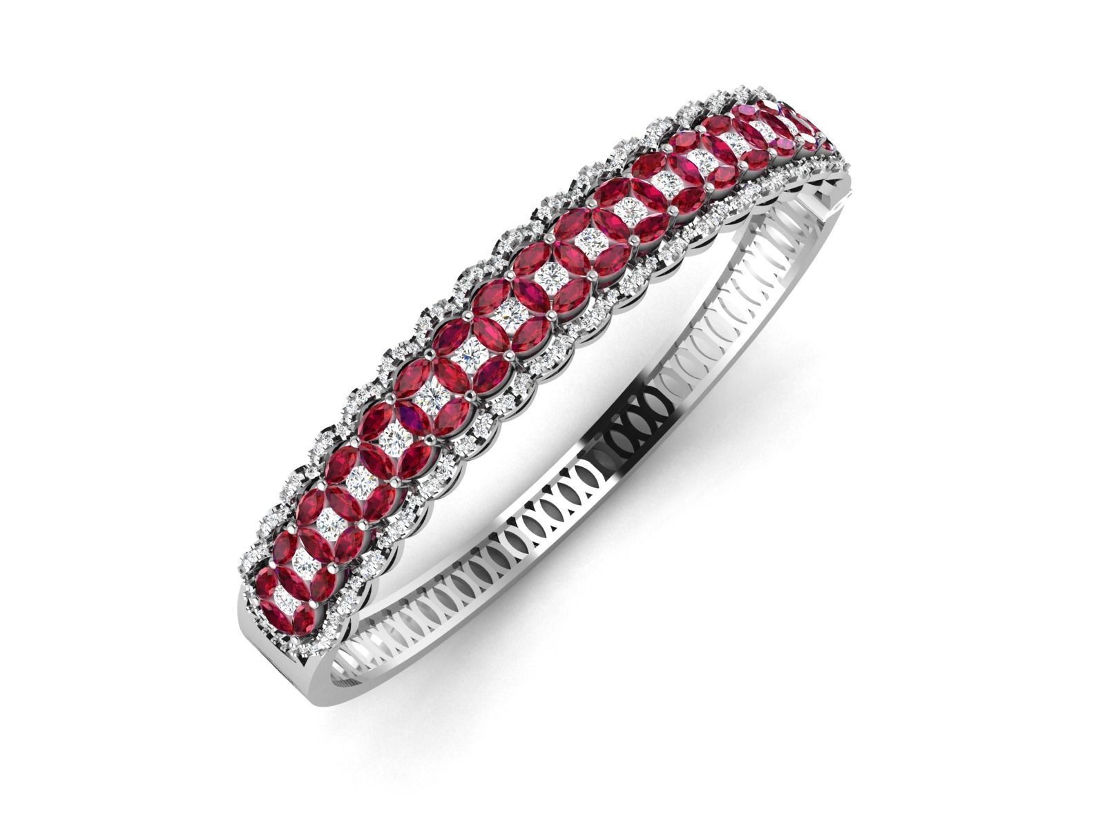 Women Bangle 3dm STL OBJ FBX Render Details 3D print model_2