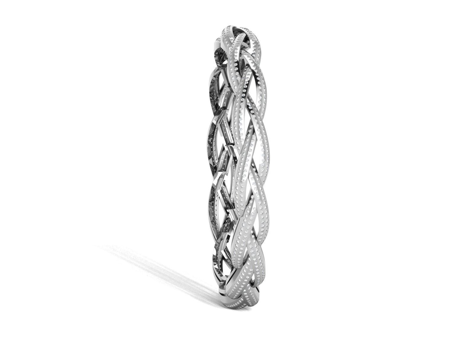 Women Bangle 3dm STL OBJ FBX Render Details 3D print model_6