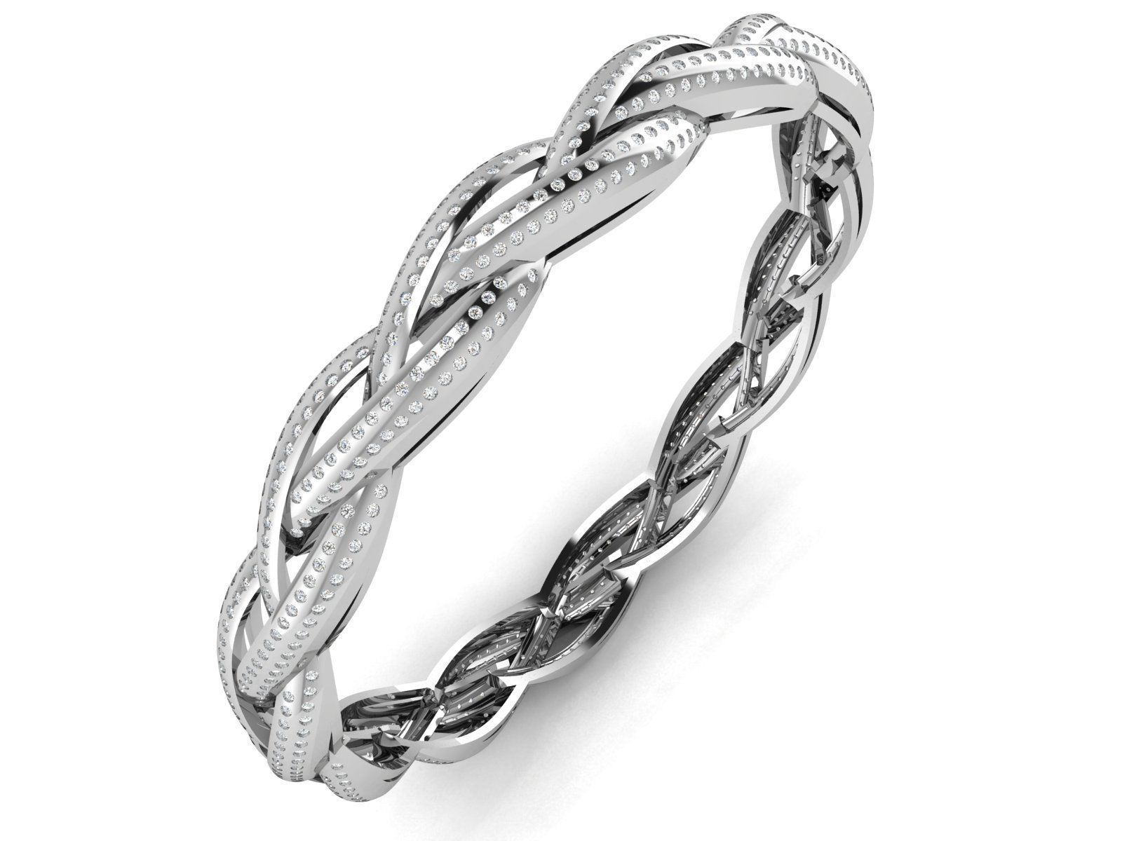 Women Bangle 3dm STL OBJ FBX Render Details 3D print model_1