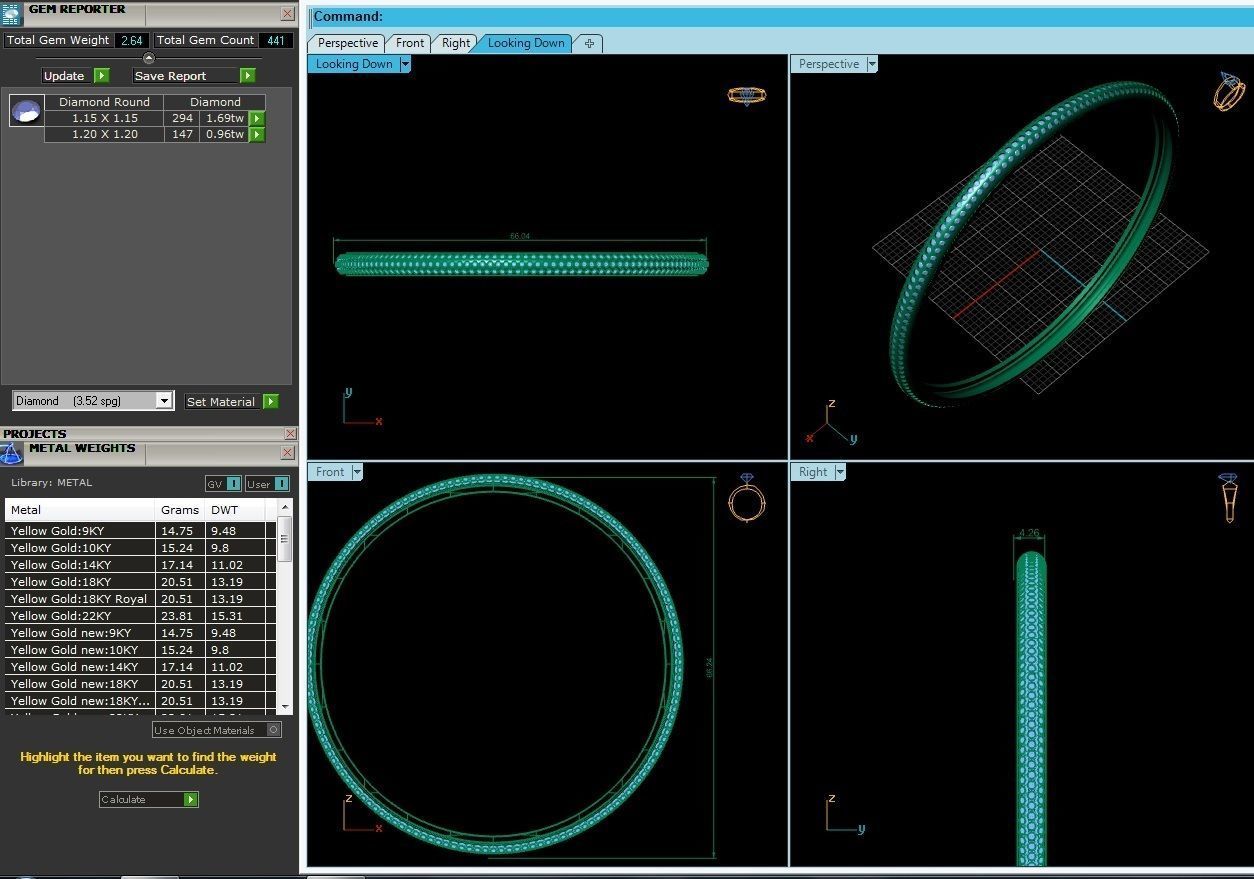 Women Bangle 3dm STL OBJ FBX Render Details 3D print model_5