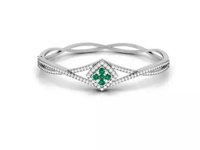 Women Bangle 3dm STL OBJ FBX Render Details