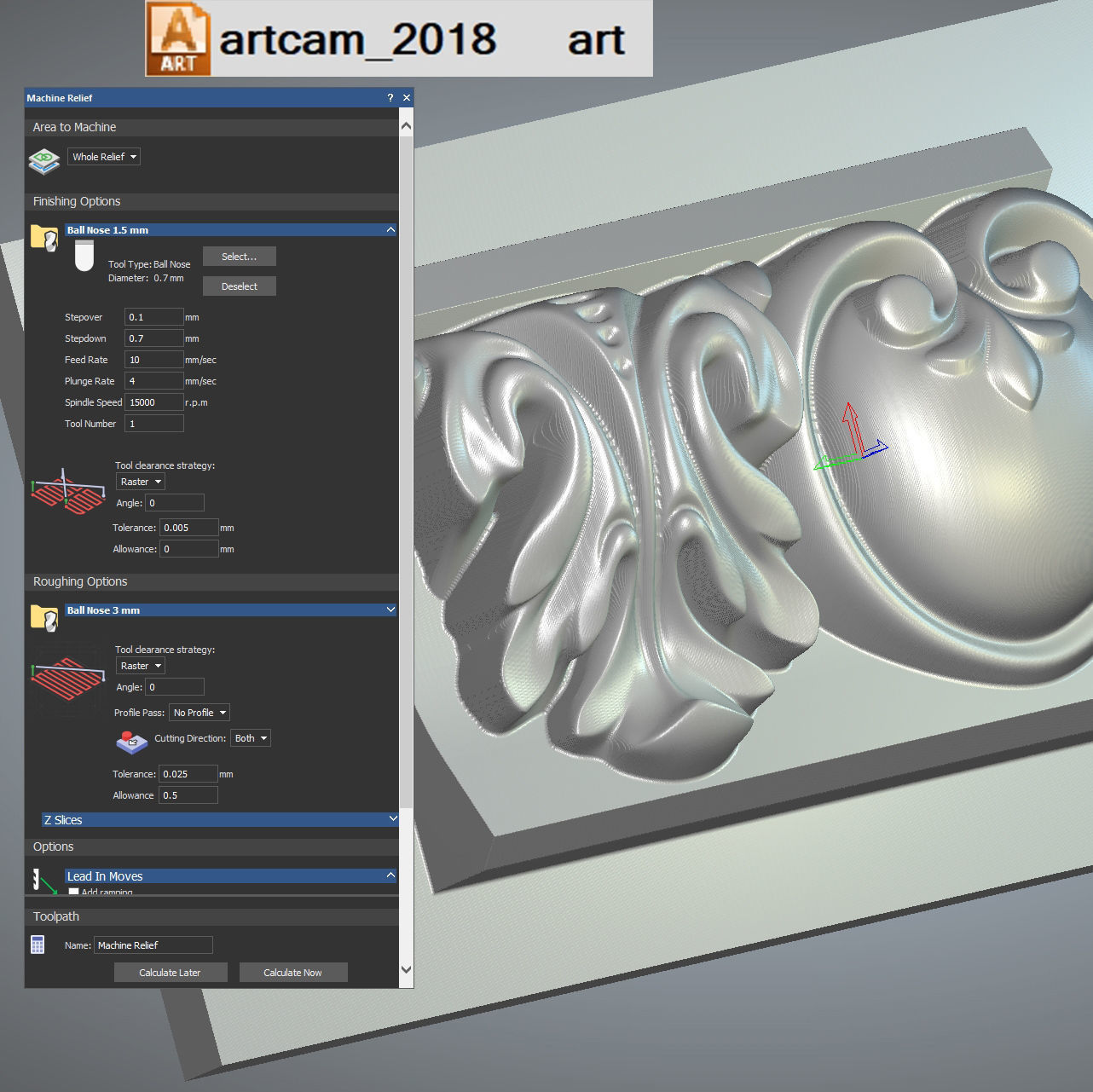 ionic molding frieze 3D model_12