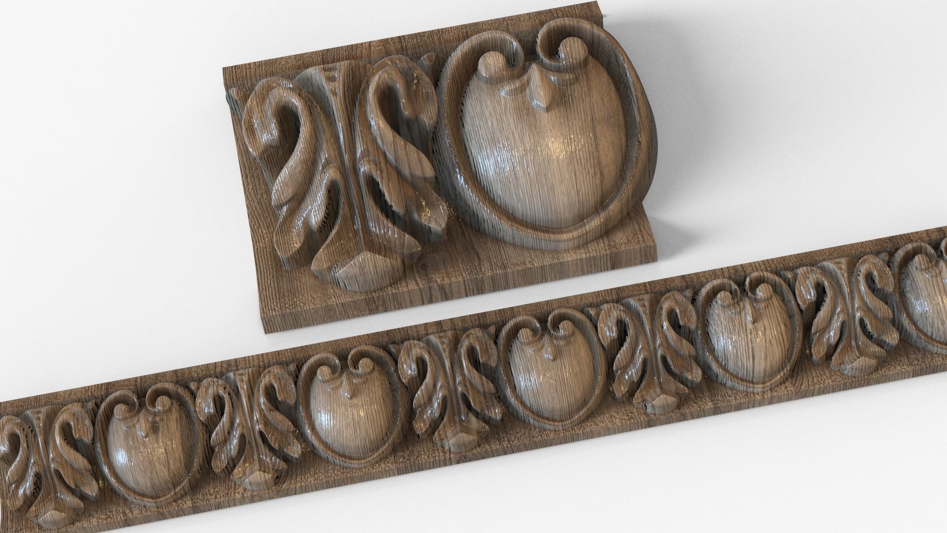 ionic molding frieze 3D model_6