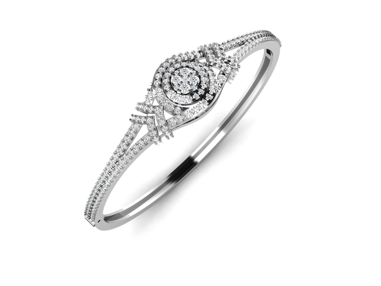 Women Bangle 3dm STL OBJ FBX Render Details 3D print model_1