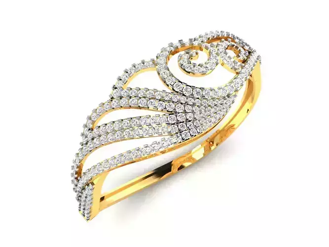 Women Bangle 3dm STL OBJ FBX Render Details