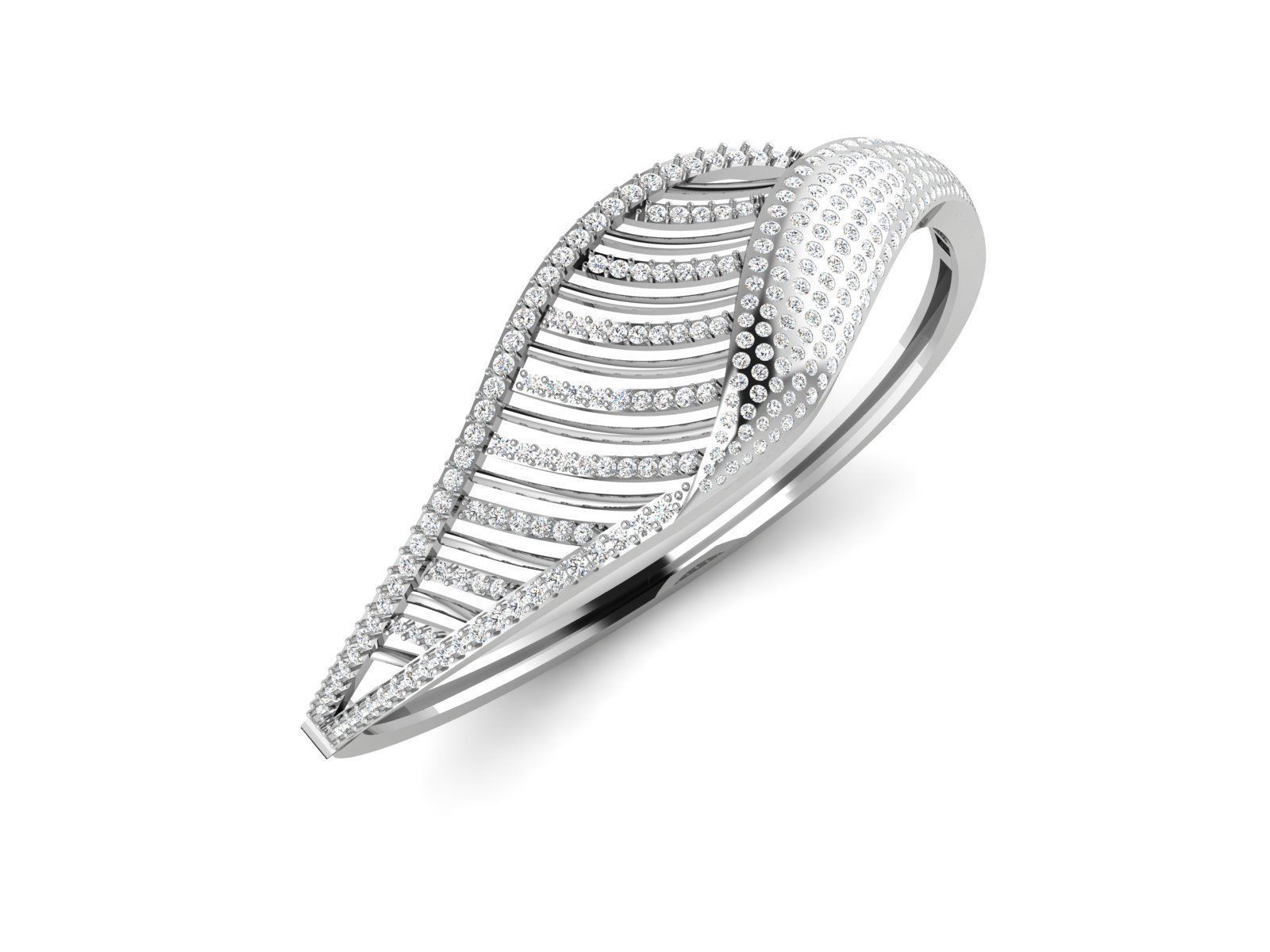 Women Bangle 3dm STL OBJ FBX Render Details 3D print model_1