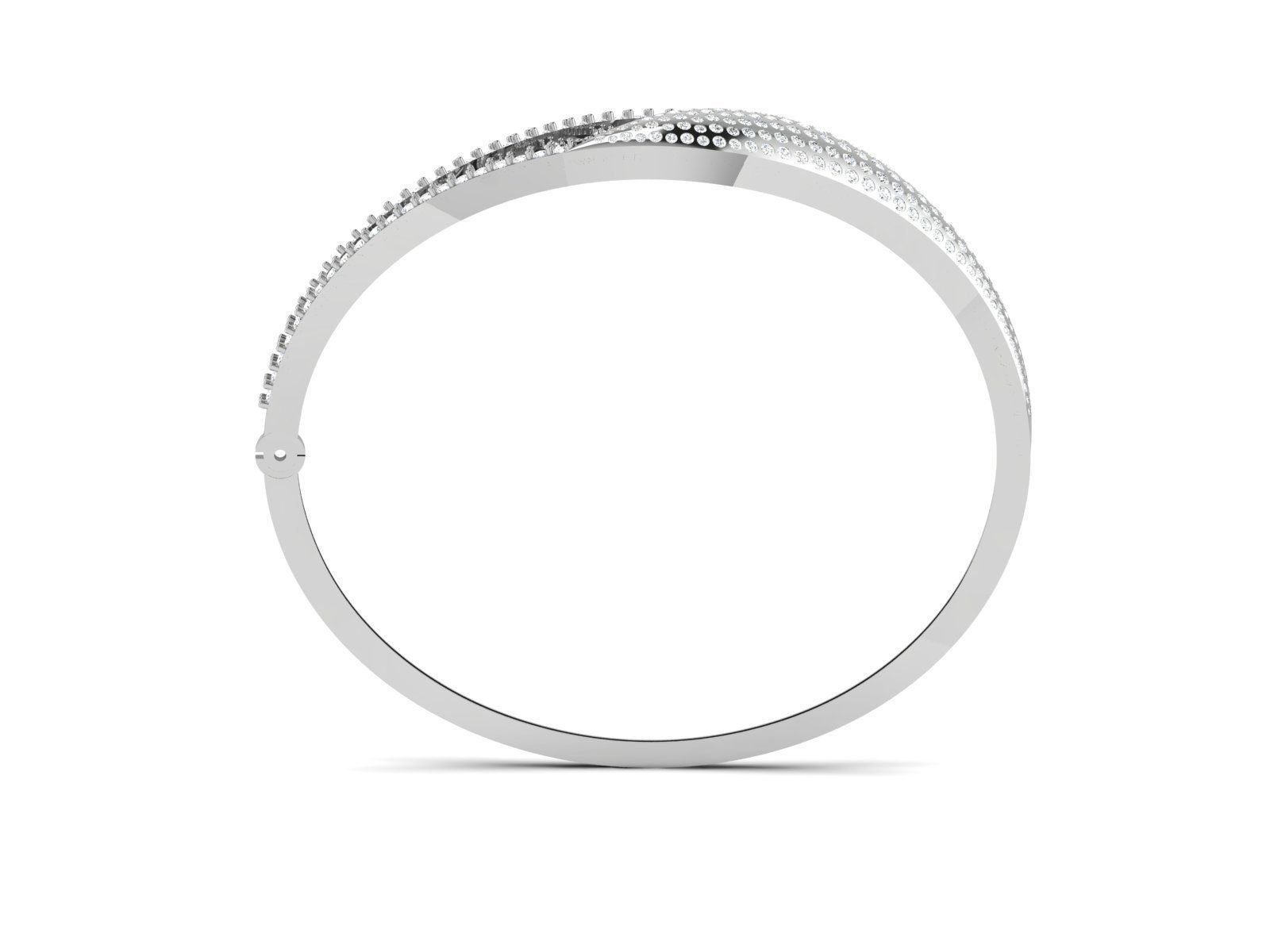 Women Bangle 3dm STL OBJ FBX Render Details 3D print model_2